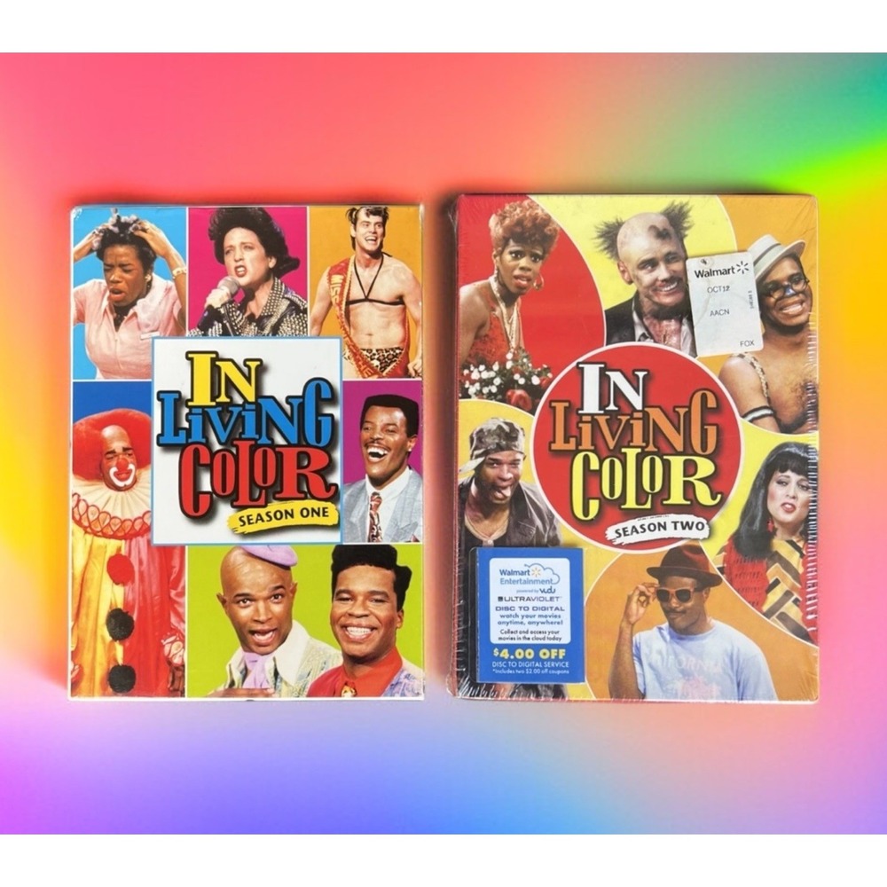 In Living Color Seasons 1 (pre-owned) & 2 (New) DVD Set Wayans Jim Carrey Comedy